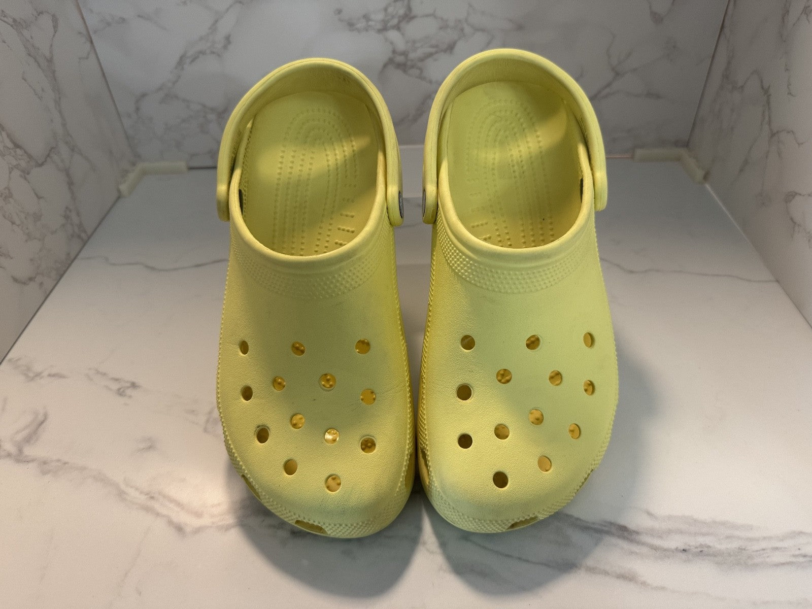 Crocs Classic Shoes Yellow Slip On Clogs Sandals Waterproof Sz Men’s 10 Women 12