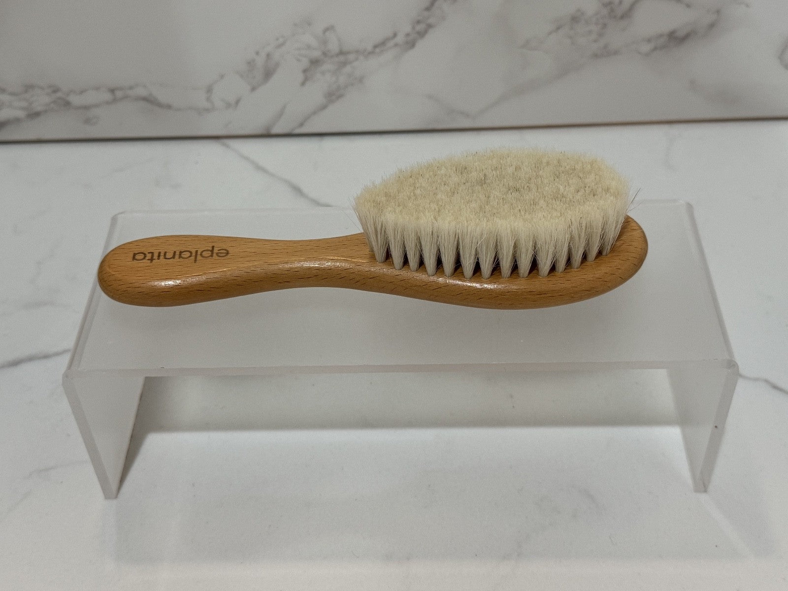 Eplanita 3PC Baby Wooden Natural, Hypoallergenic Hairbrush Set, Children NIB