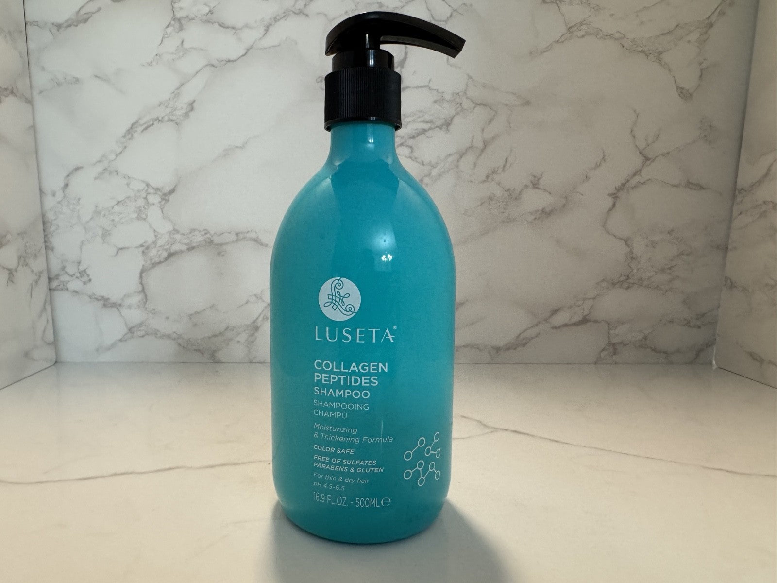 Luesta Collagen Peptides Moisturizing & Thickening Shampoo Color Safe, 16.9 oz