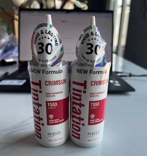 2 Pack-TINTATION Semi-Permanent Hair Color 5 fl oz CRIMSON RED T553 Level: 5
