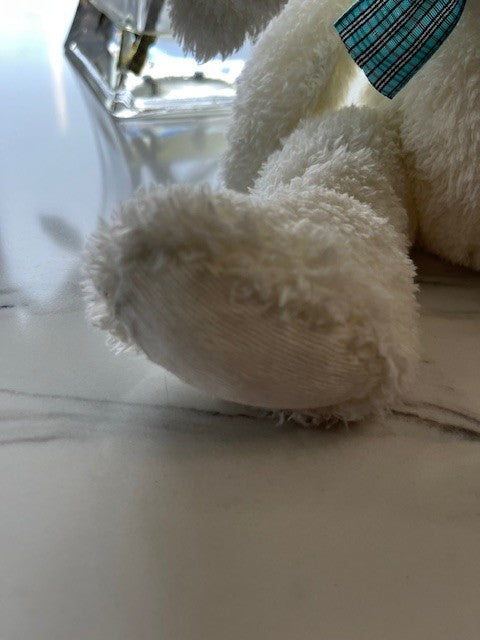 White Bunny Rabbit Plush Floppy Ears w/ bow tie, Stuffed Animal Toy PRE-OWNED