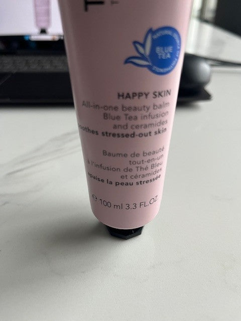 Teaology Happy Skin All In One Beauty Balm 3.3oz w/ Pure cotton hot cloth SEALED