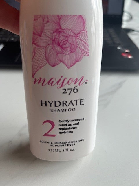 Maison 276 Haircare Hydrate Step 2 Shampoo 8oz Removes Buildup,Paraben Fr Sealed