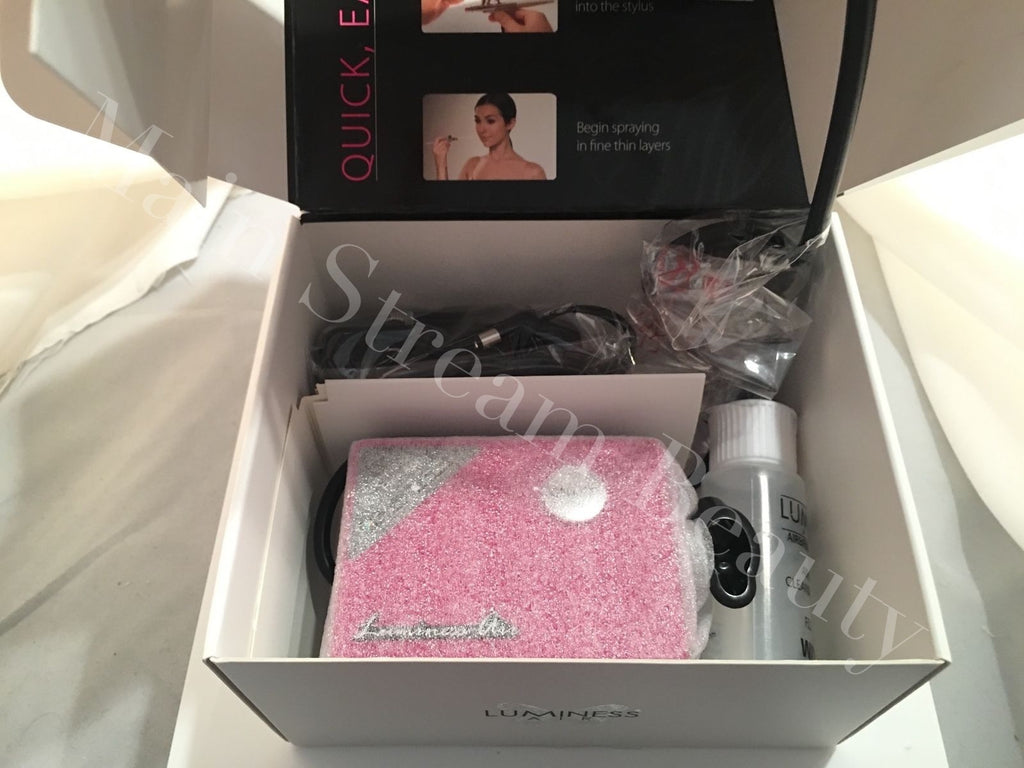 Luminess Air Airbrush Makeup Legend Pink System&Pink Tip No Drip Stylus 5pc Med