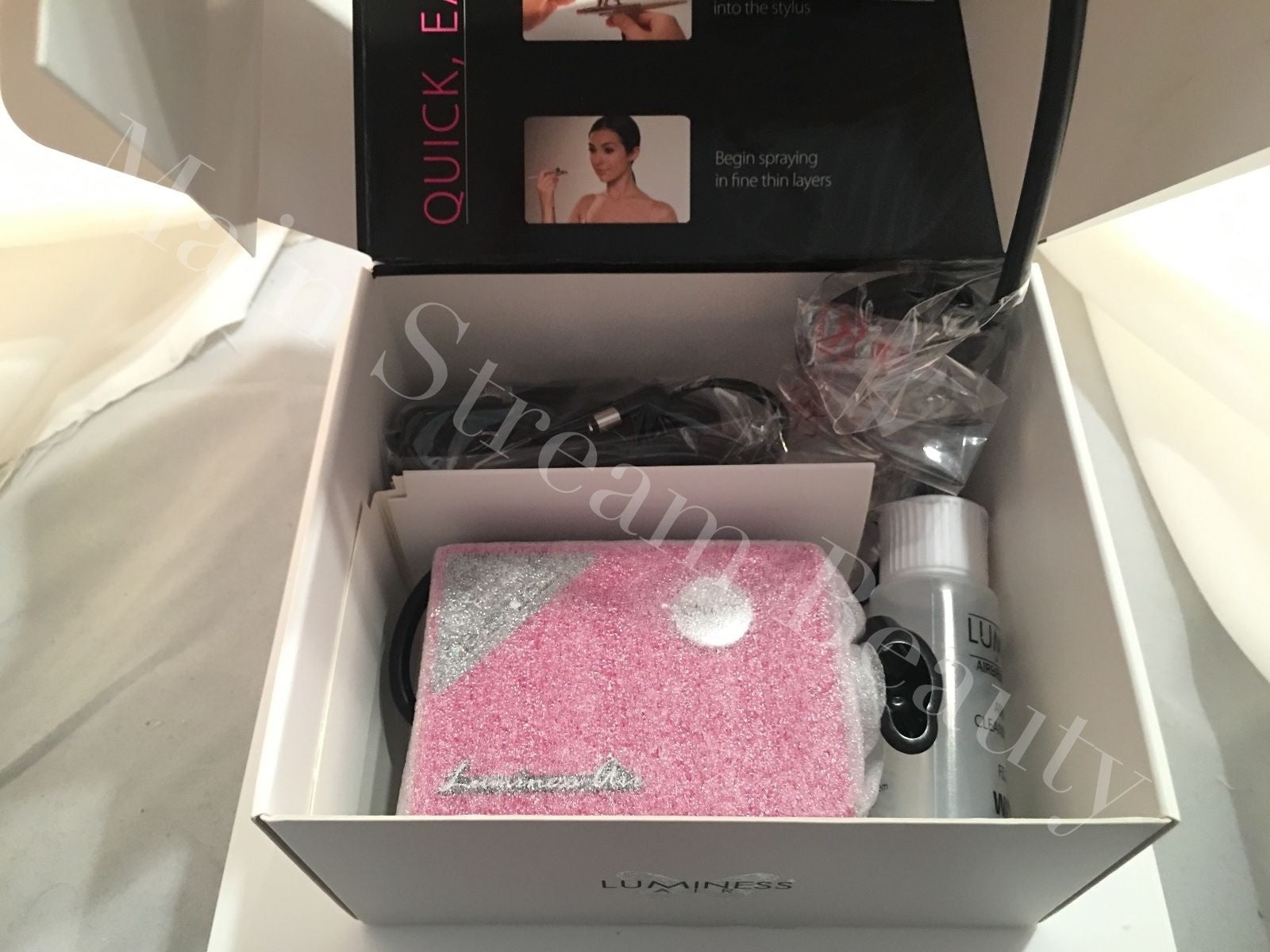 Luminess Air Airbrush Makeup Legend Pink System&Pink Tip No Drip Stylus 5pc Med