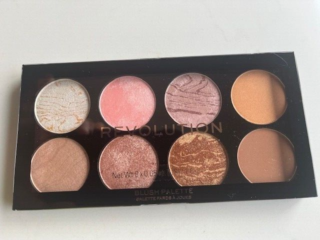BH Revolution Ultra Blush/Bronzer Palette Golden Sugar 8 color w/Brush SEALED