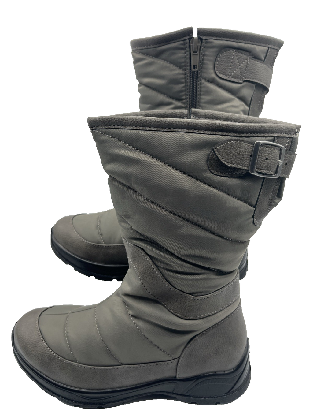 Bella Vita Women's Nylon Aspen Flat Winter Boot, Grey, Waterproof 11 Wide NIB