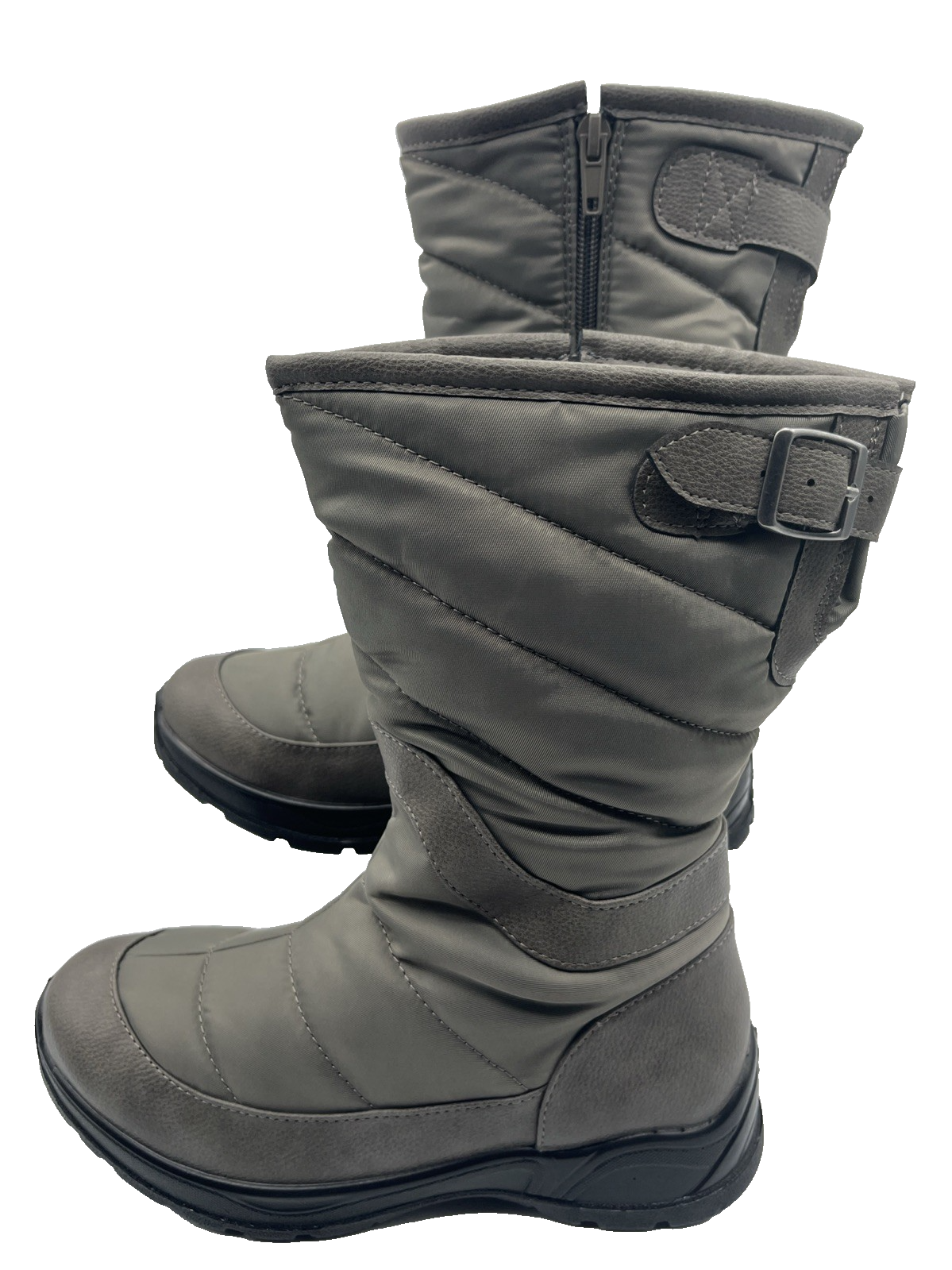 Bella Vita Women's Nylon Aspen Flat Winter Boot, Grey, Waterproof 11 Wide NIB