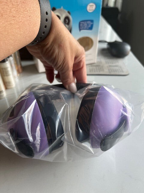 Happy Baby Safety Adjustable Ear Muffs Hearing Protection 0-3yrs. Purple SEALED