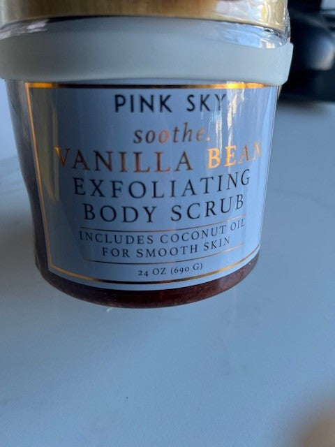 Pink Sky Brown Sugar Soothe Vanilla Be Exfoliating Scrub w/Essential Oils SEALED