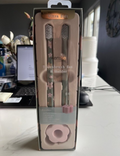 KENSIE 3 Piece Toothbrushes & Daisy Holder Set-Ultra Soft, Pink/Green SEALED NIB