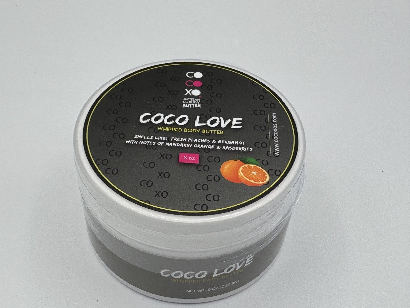 Coco Love Whipped Body Butter Peaches & Bergamot 8 oz Vegan Nourishing Skin NEW