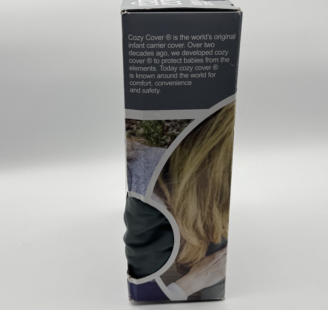 Cozy Cover Infant Carrier Cover Protects Babies from Outdoor Elements - Gray NIB