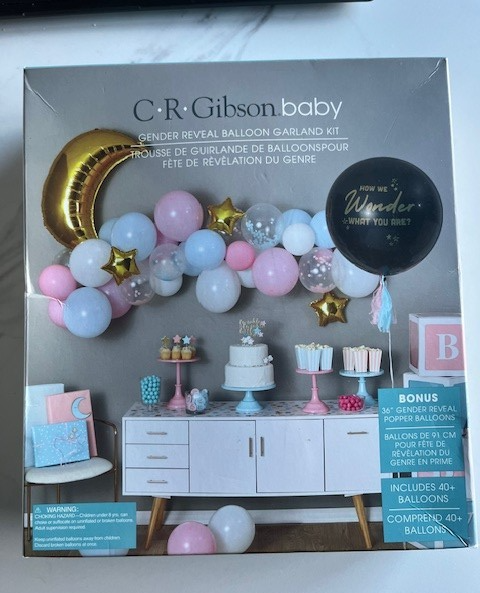 Multicolor Balloon Garland Kit Gender Reveal Popper Confetti 48 Pieces Decor NIB