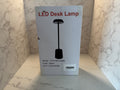 LED Touch Sensor Desk Lamp Wireless Reading Rechargeable, NEW NIB Black