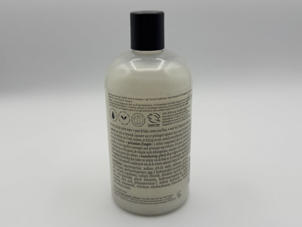 Philosophy Fresh Cream + Mint Hydrating Shower Gel 16 oz, Body Bubble Bath New