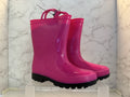 ZOOGS Hot Pink Rain or Garden Boots Girls Size 13, Black Soles Brand New