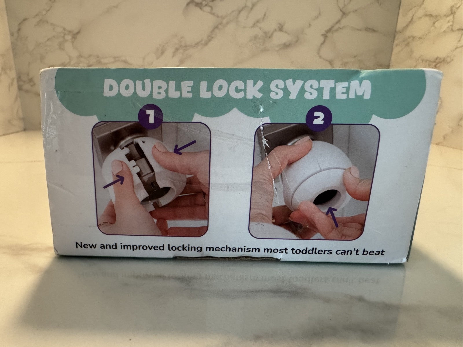 Wappa Baby Parent Children Grip Door Knob Covers, White, One Size 4Ct. NIB NEW