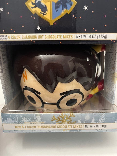 Wizarding World Harry Potter Mug With 4 Color Changing Hot Chocolate Mixes,NIB