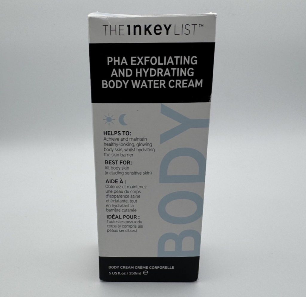The INKEY List PHA Body Water Hydrating 2-in-1 Exfoliating Cream 5oz Moisturizer