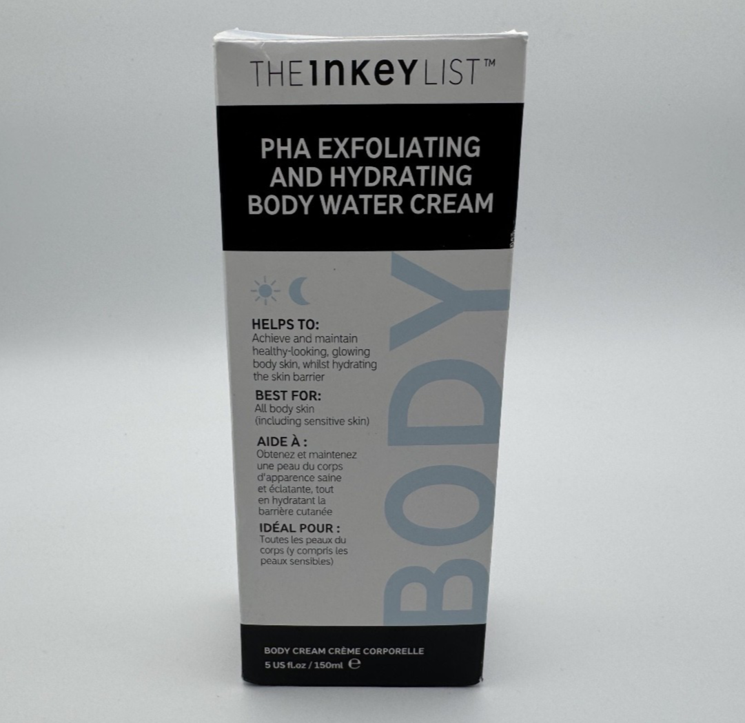 The INKEY List PHA Body Water Hydrating 2-in-1 Exfoliating Cream 5oz Moisturizer