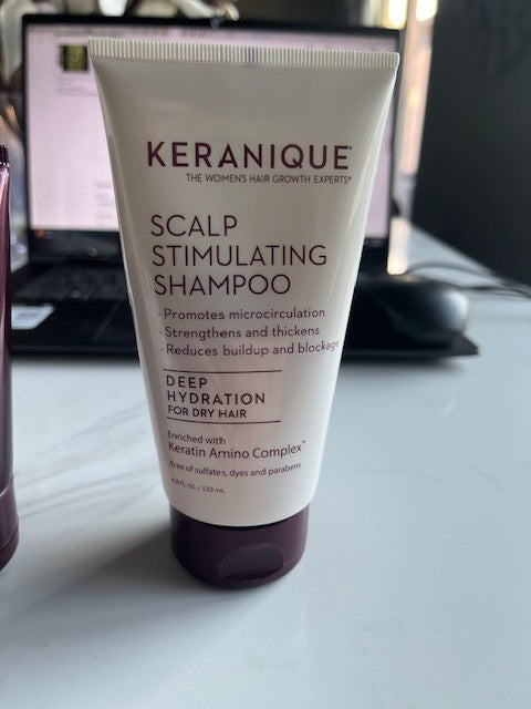 KERANIQUE Deep Hydration Hair Growth Shampoo Scalp Stimulating & Conditioner NEW
