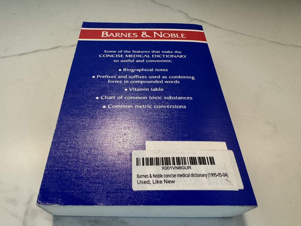 Barnes Noble Concise Medical Dictionary - Paperback, Great Condition, Like New