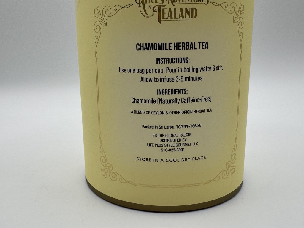 Alice’s Adventures in Tealand Chamomile Herbal Tea 60 Bags NEW Exp 08/28
