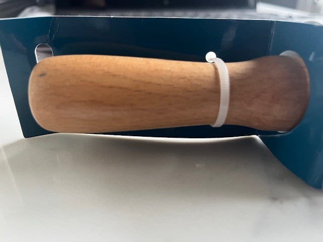 R & M Silicone Rolling Pin w/Wooden Handle for Baking, 9.75 in. GRAY, Non Stick