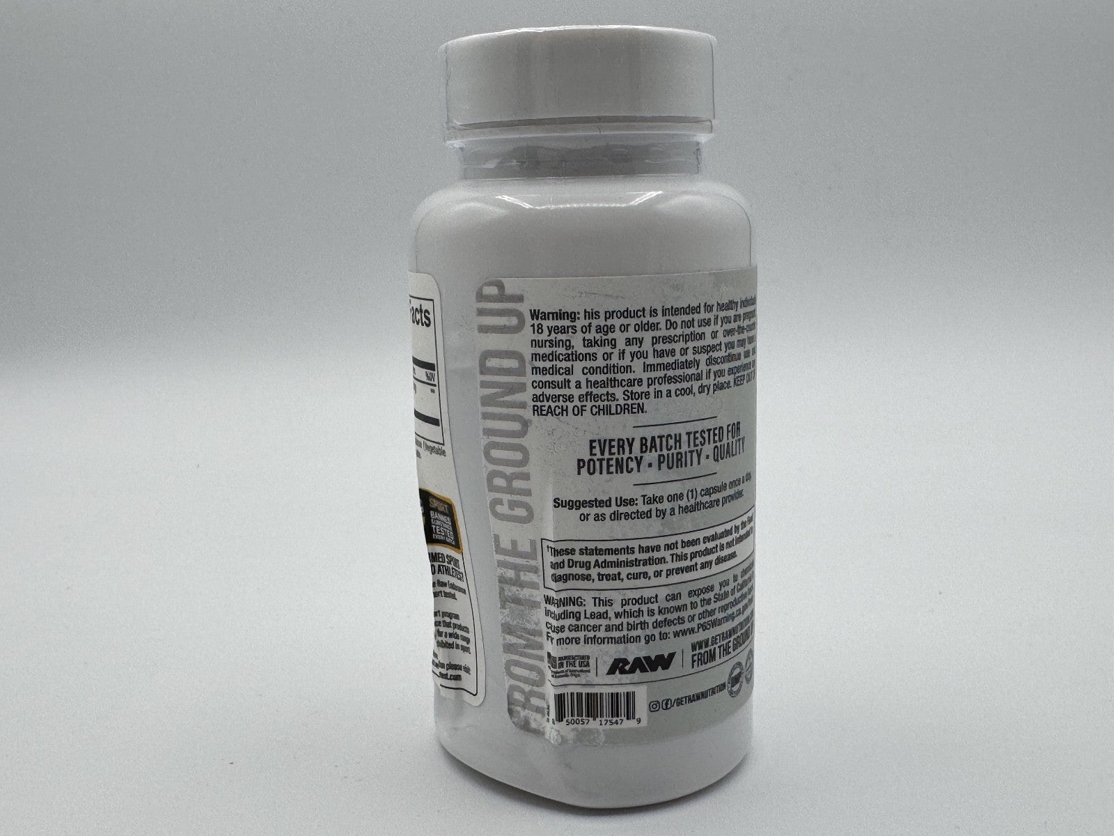 Raw Nutrition Acetyl L-Carnitine Premium Cellular Energy 60 pills, New, Sealed