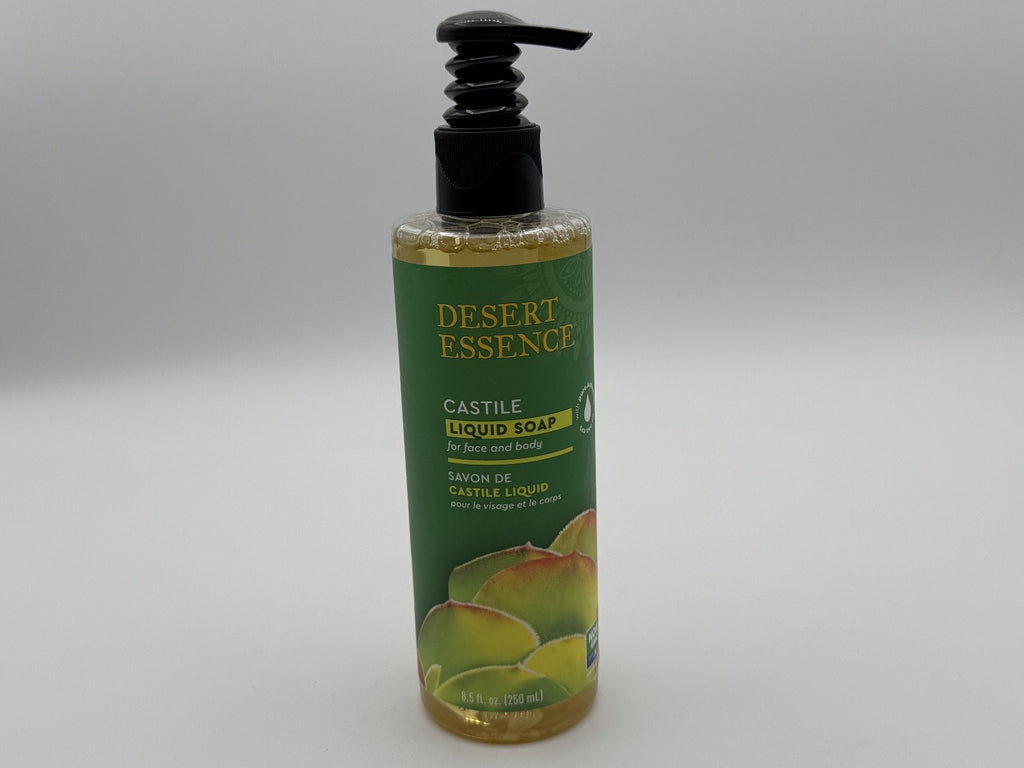 Desert Essence Castile Liquid Soap for Face & Body, Tea Tree Oil, New 8.5 fl oz
