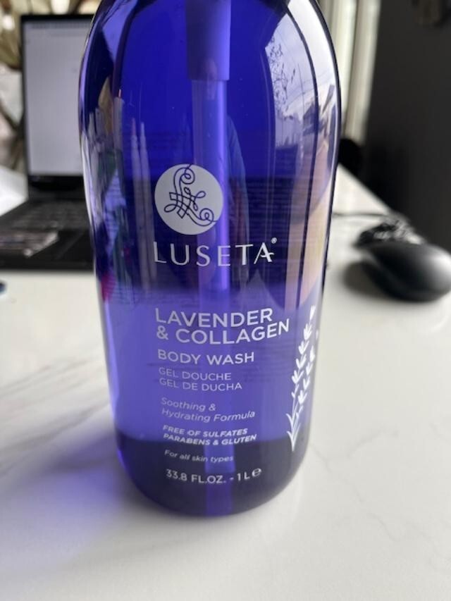 Luseta Lavender & Collagen Body Wash 33.8 oz Soothing & Hydrating Paraben Free