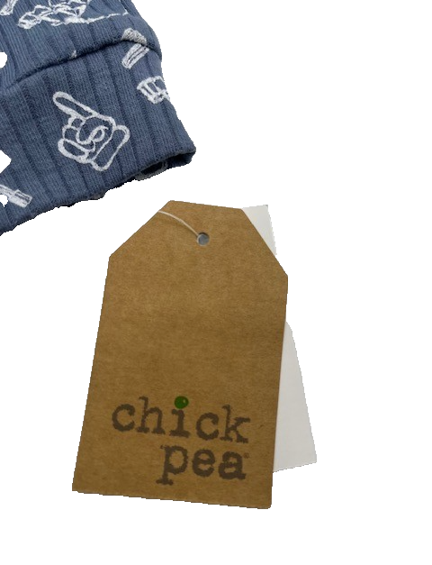 Chick Pea/ Easy Peasy 18M Baby Boy 2 pc. Outfit Hoodie Short Set, Football Print