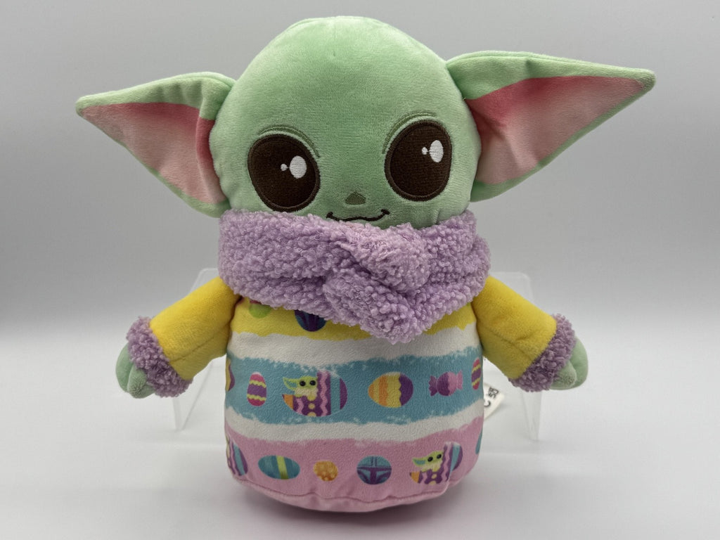 Baby Yoda Grogu Easter Plush 8" Star Wars Mandalorian Colorful Eggs, Stuffy