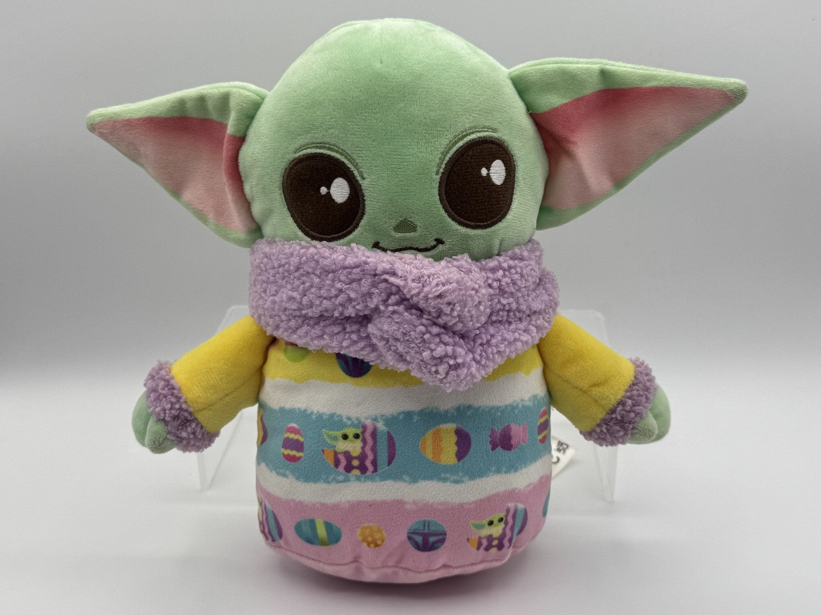 Baby Yoda Grogu Easter Plush 8" Star Wars Mandalorian Colorful Eggs, Stuffy