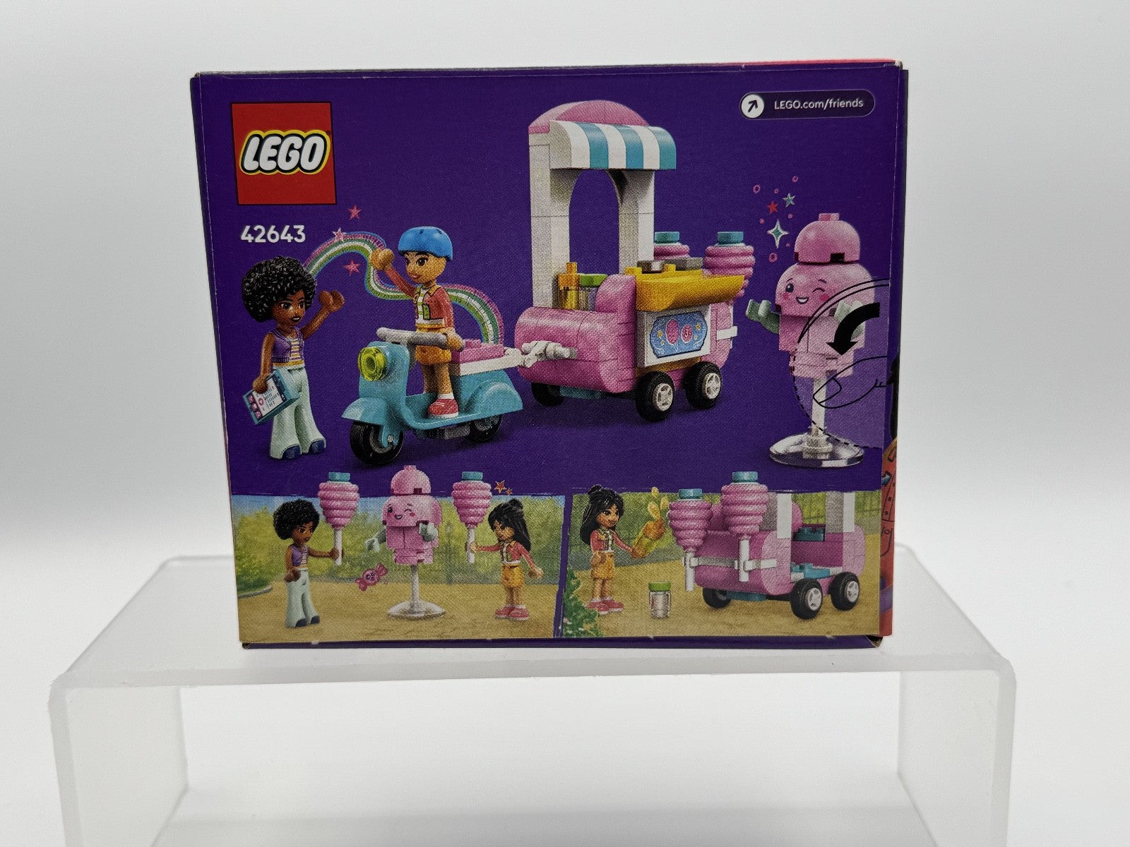 LEGO Friends Cotton Candy Stand & Scooter Set 42643 – 110 pcs – New Sealed