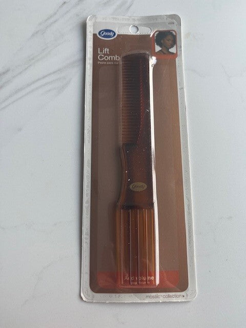 Goody Lift Comb Styling Tool Brown 8” 2007 Mosaic Volume & Tease Model 45508 NEW