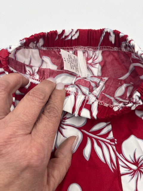 Aloha Republic Toddler Boy Tropical 2 pc. Shirt Short Set Red Floral Size 1T NWT