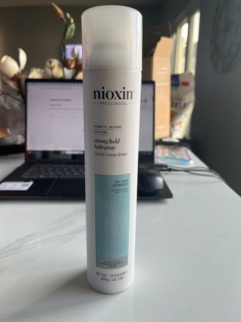 NIOXIN Niospray Strong Density Defend Styling Hold Hairspray, 10.5 oz Thickening