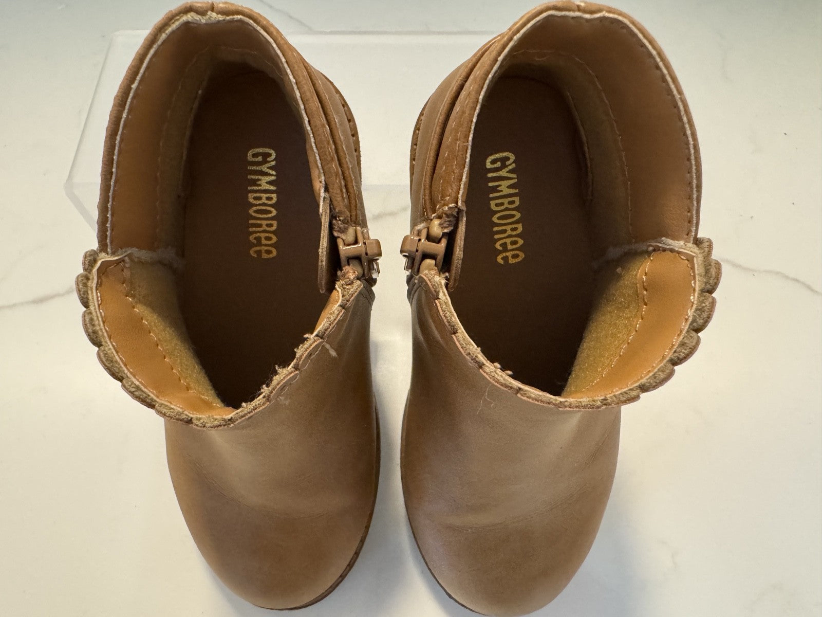 Gymboree Girls Booties Ankle Zip-Up Boots w/ Buckle Size 6 Pre-owned, Excellent