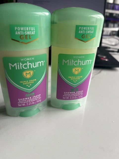 2 pk. Mitchum Women Triple Odor Defense Antiperspirant Deodorant Gel 3.4 oz New