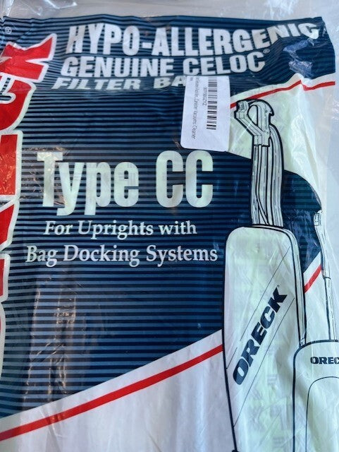 8 pk. Vacuum Cleaner Bags For Oreck type CC vacuum bags,XL UPRIGHT-CCPK8DW New