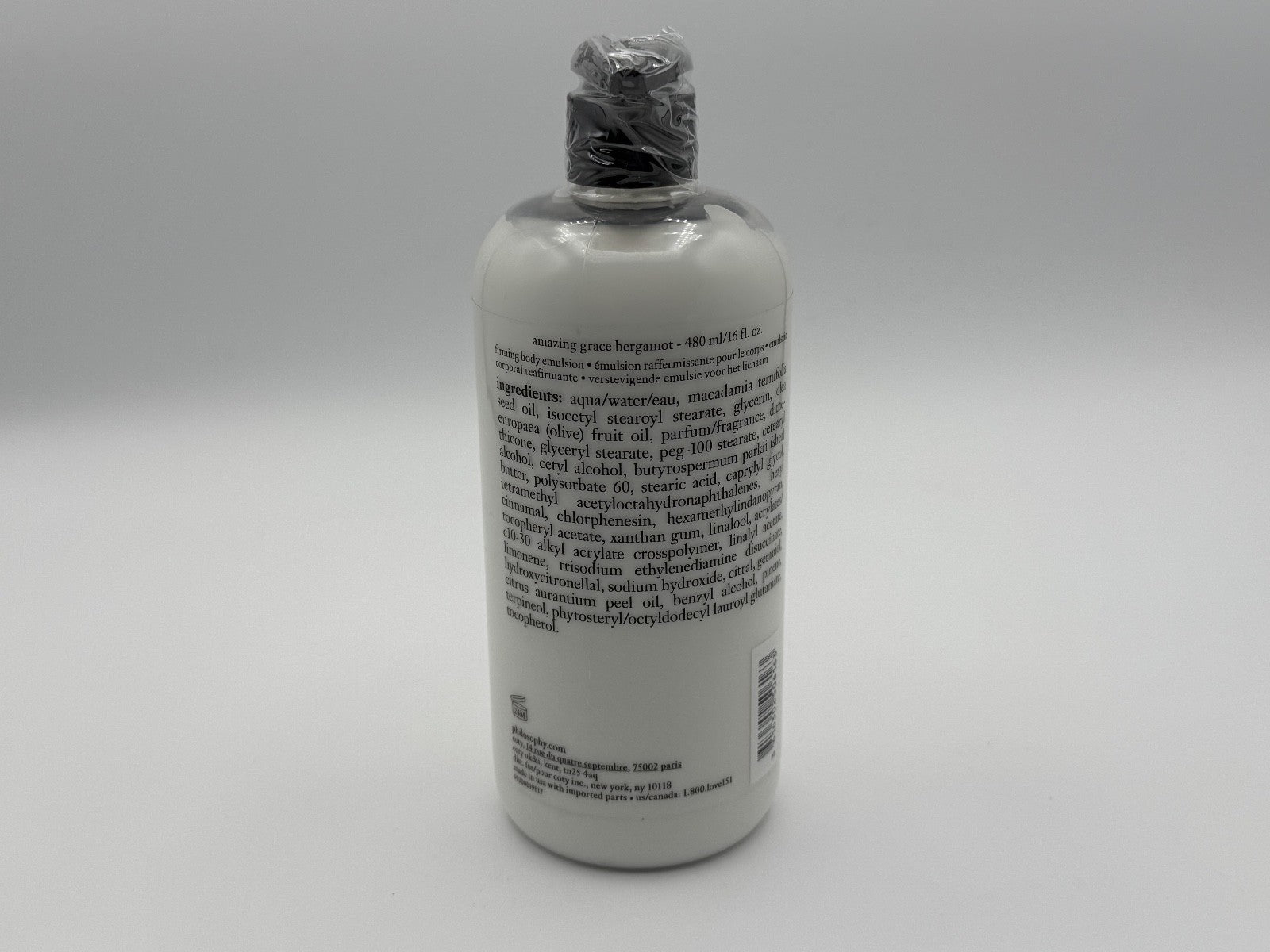 Philosophy Amazing Grace Bergamot Firming Body Emulsion 16 oz NEW with Pump