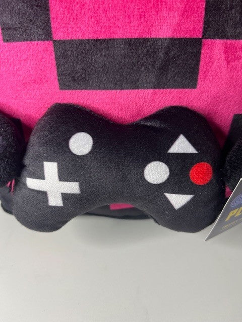 New 11”-12” Pink Video Gamer With Controller Collectible Soft Plush Toy BMI= NWT