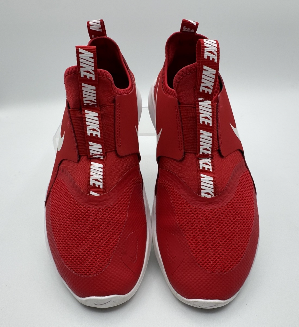 Nike Flex Runner Red/White Kids Slip on Shoes - Gym Shoe Sports Sz 5.5, pre-own