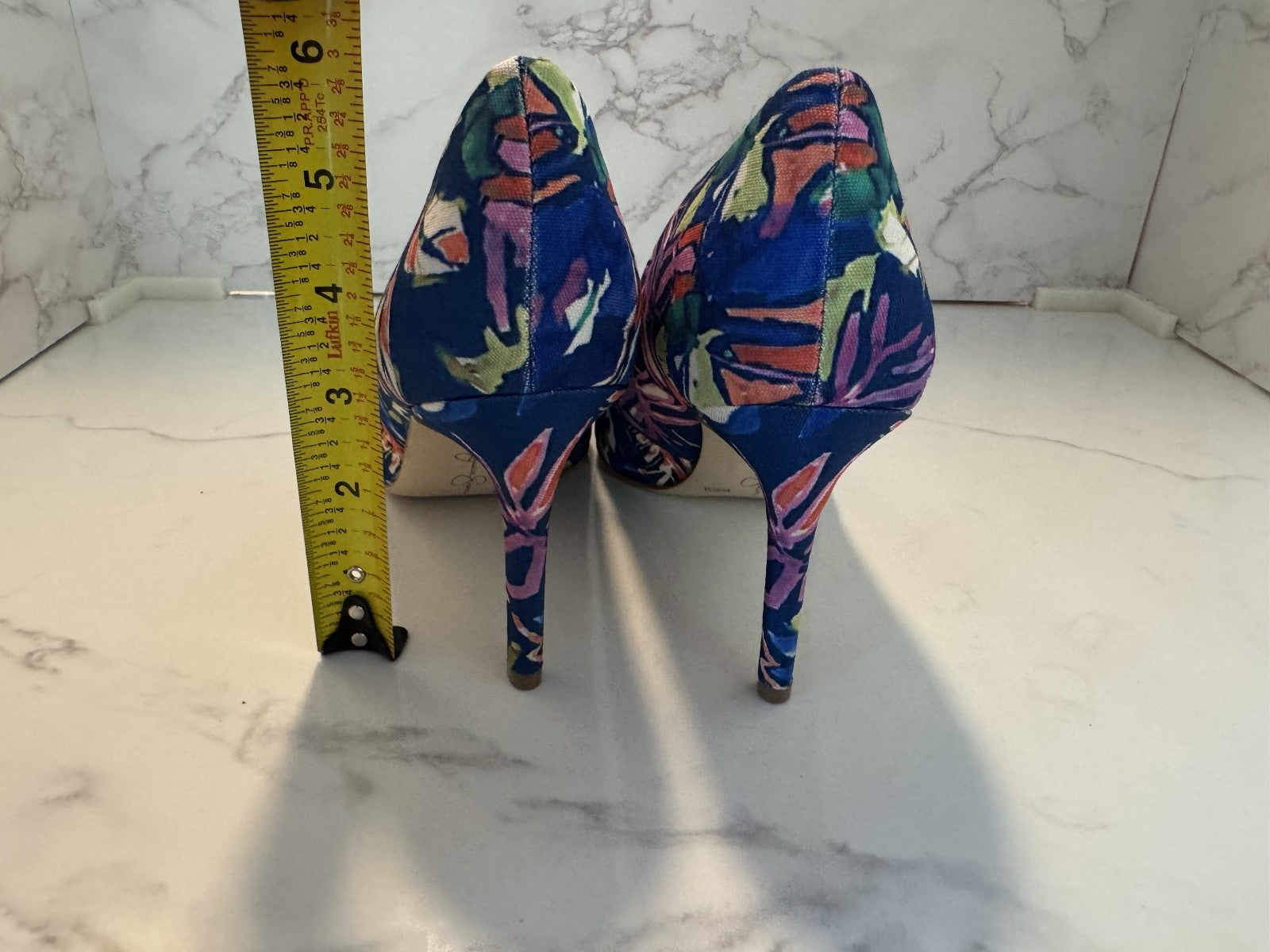 Jessica Simpson Size 8 1/2M Womens Levin Floral Point Toe Slip On Stiletto Pumps