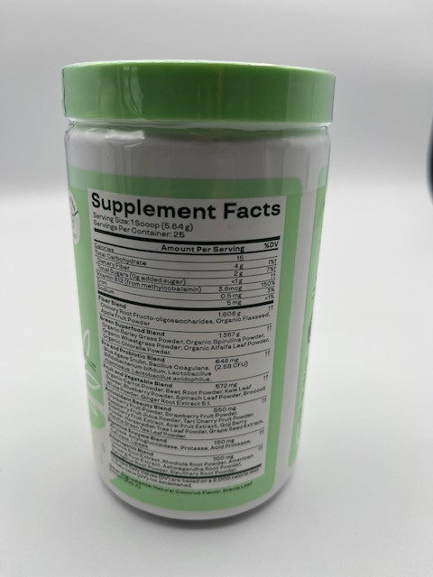 Bloom Greens and Superfoods Vitamin Powder Coconut Flavor 4.97oz, 25 Ser.,2/2026