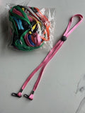 20 Pc. Adjustable Face Mask & Glasses Lanyard Strap Extender W/Clips Multi Color