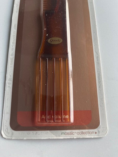 Goody Lift Comb Styling Tool Brown 8” 2007 Mosaic Volume & Tease Model 45508 NEW
