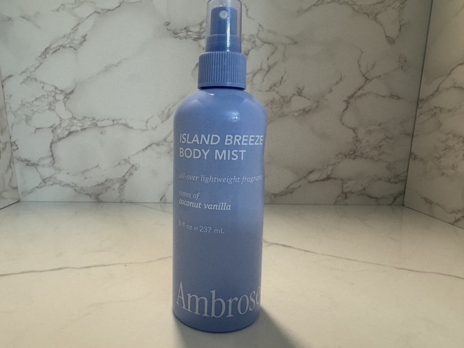 Ambrose Island Breeze Body Mist All-Over Lightweight Fragrance Coconut Vanilla